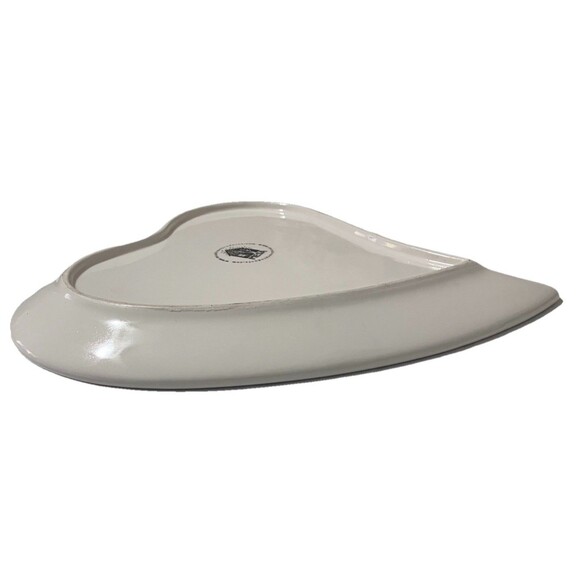 Vintage Mesa Home Heart Shaped hand crafted Large Plate, love Dish 9 1/2 x 9 1/2 - Picture 16 of 16